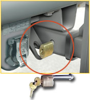 Receiver Hitch Spreader Lock